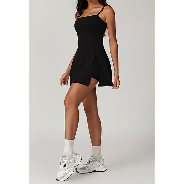 Adjustable Straps Cami Backless Golf Dress
