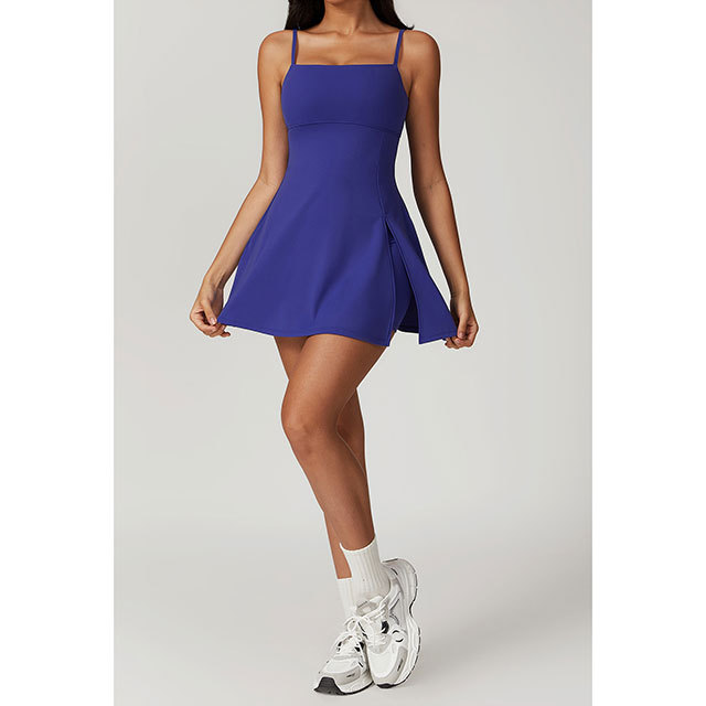 Adjustable Straps Cami Backless Golf Dress