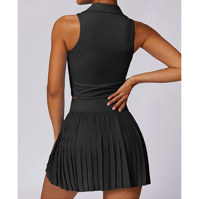 Breathable Yoga Tennis Wear Skirt Short Set