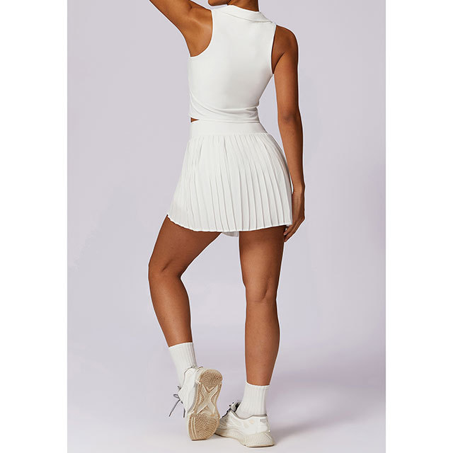 Breathable Yoga Tennis Wear Skirt Short Set