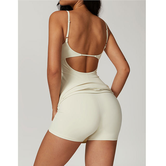 Adjustable Straps Cami Backless Golf Dress