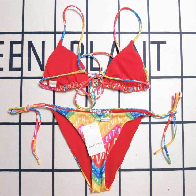 Printed Fashion Strappy Bikini Set