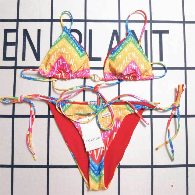 Printed Fashion Strappy Bikini Set