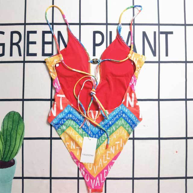 Printed Strappy Backless One Piece