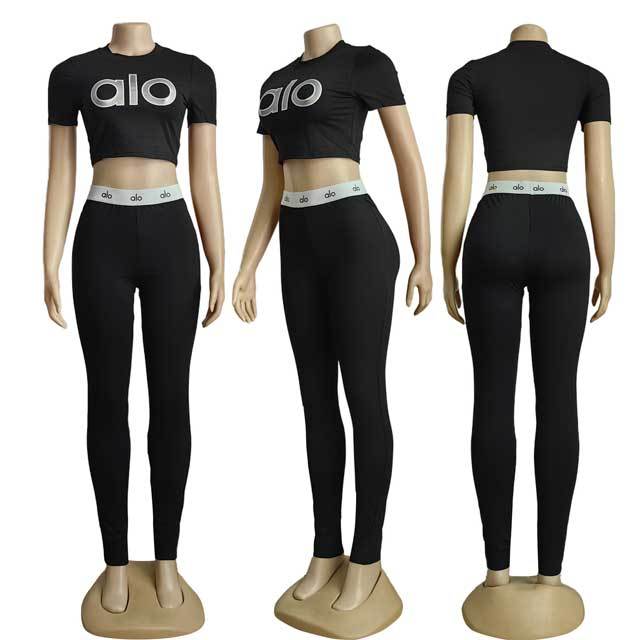 Short Sleeve Casual Jogging Pants Set