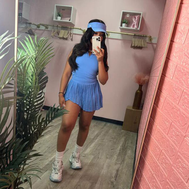 Breathable Yoga Tennis Wear Skirt Short Set
