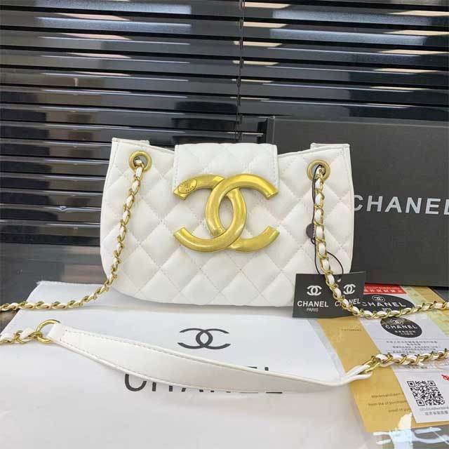 Big Logo Leather Crossbody Bag