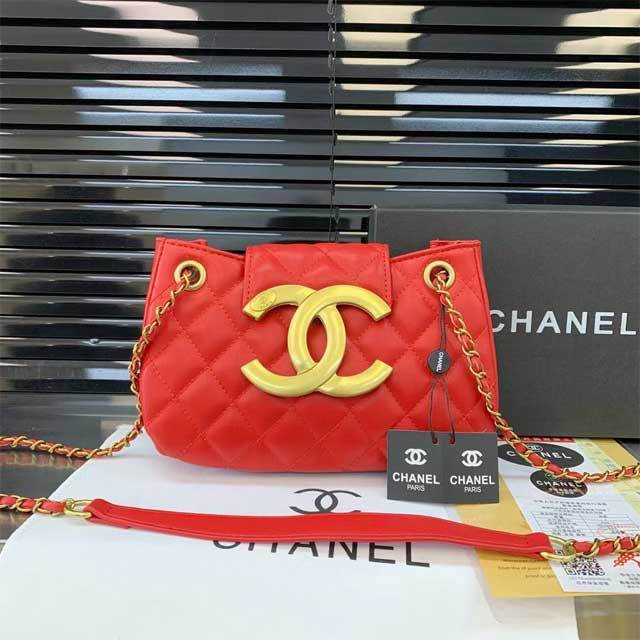 Big Logo Leather Crossbody Bag