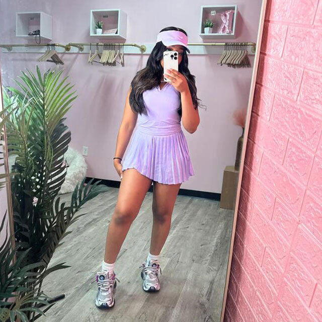 Breathable Yoga Tennis Wear Skirt Short Set