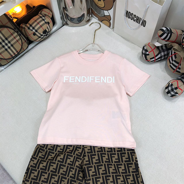 Kids Fashion Letters Printed Shorts Set