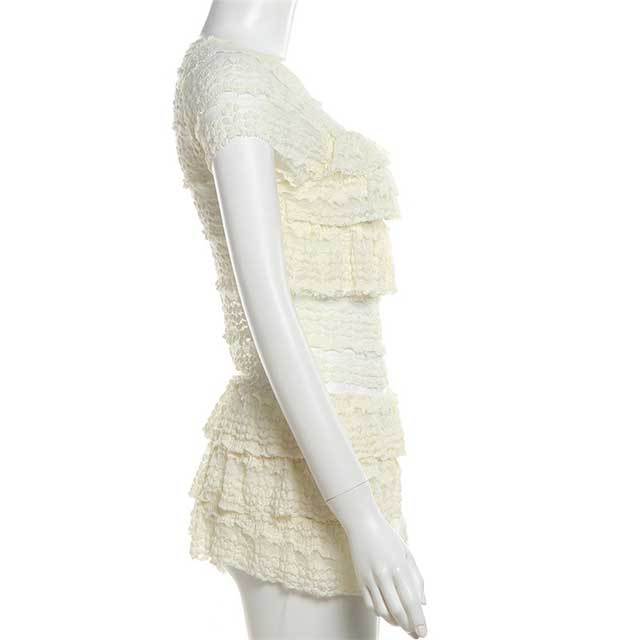 Fashion Casual Ruffle Short Set