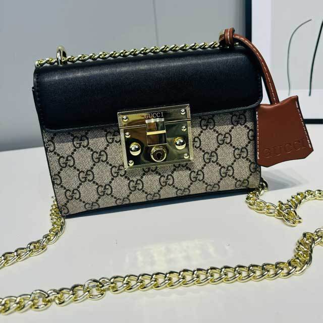 Chained Leather Fashion Messenger Bag