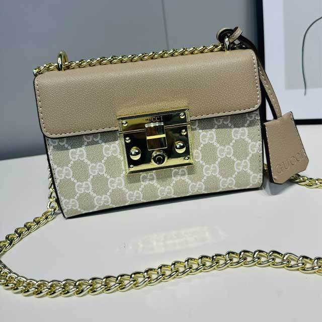 Chained Leather Fashion Messenger Bag