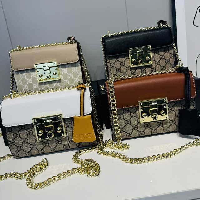 Chained Leather Fashion Messenger Bag