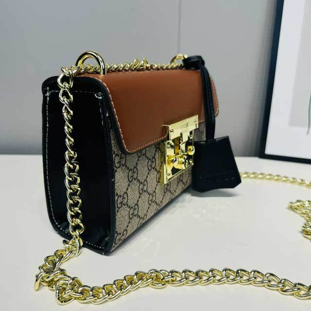Chained Leather Fashion Messenger Bag