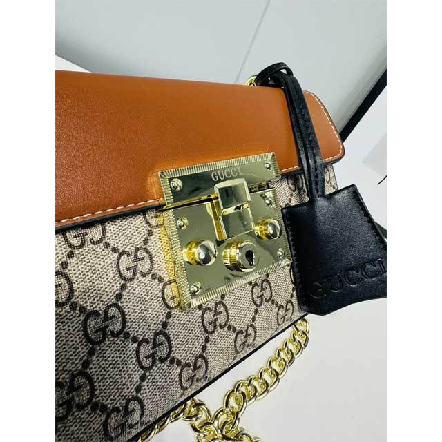 Chained Leather Fashion Messenger Bag