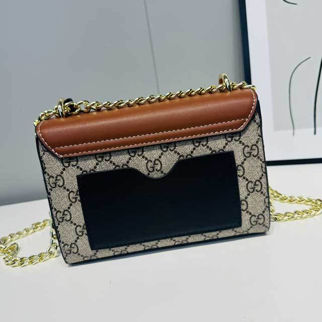 Chained Leather Fashion Messenger Bag