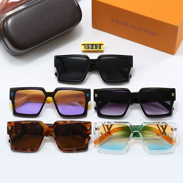 Gradient Color Square Fashion Glasses