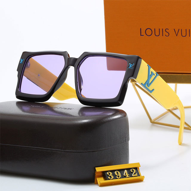 Gradient Color Square Fashion Glasses