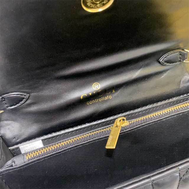 Metal Logo Leather Fashion Messenger Bag
