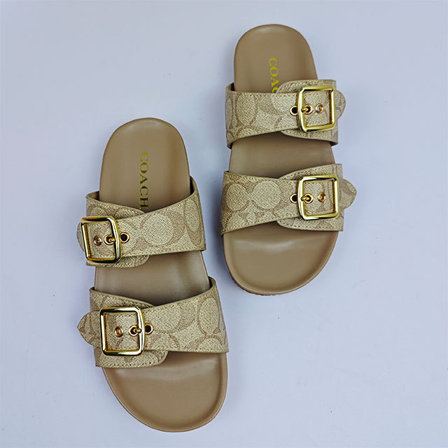 Beach Fashion Adjustable Straps Flat Slides