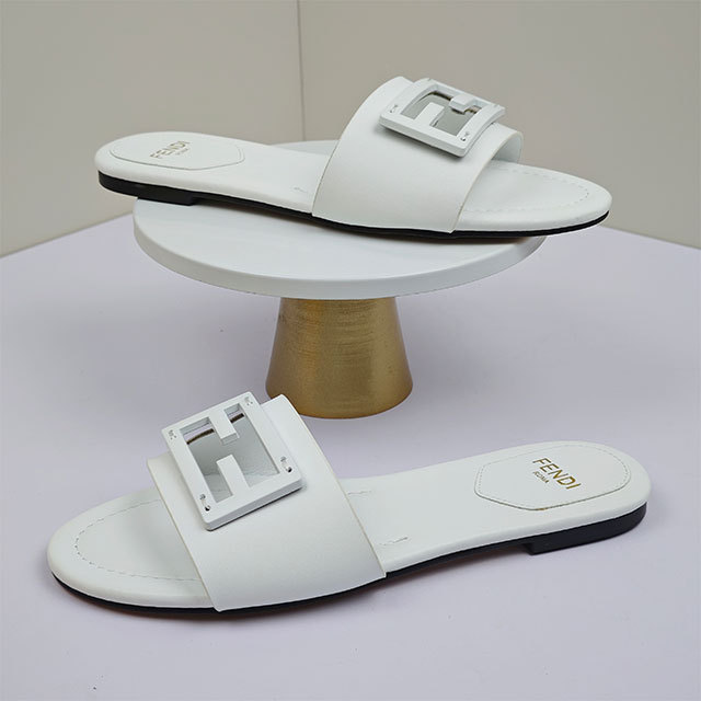 Hollow Out Luxury Design Flat Slides Shoes