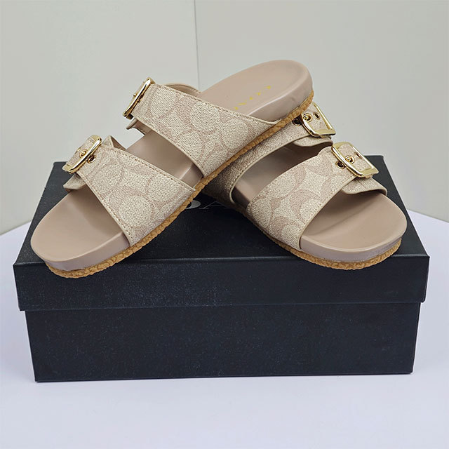 Beach Fashion Adjustable Straps Flat Slides