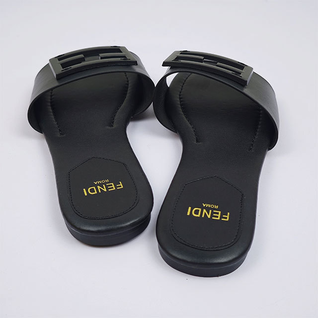 Hollow Out Luxury Design Flat Slides Shoes