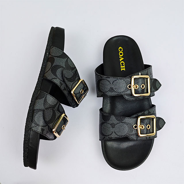 Beach Fashion Adjustable Straps Flat Slides