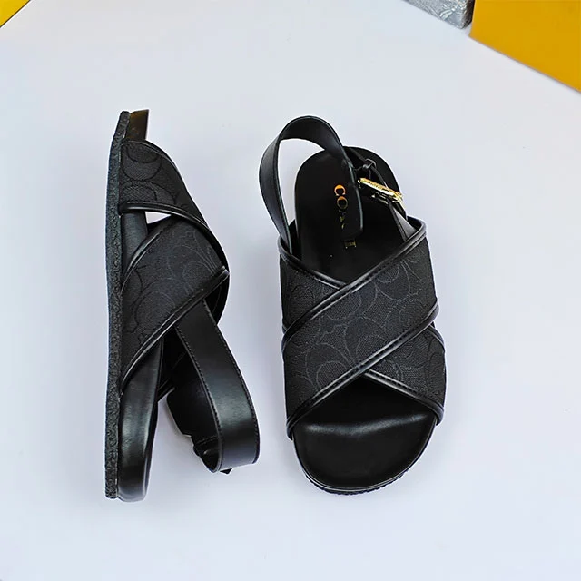 Open Toe Ankle Straps Flat Sandals