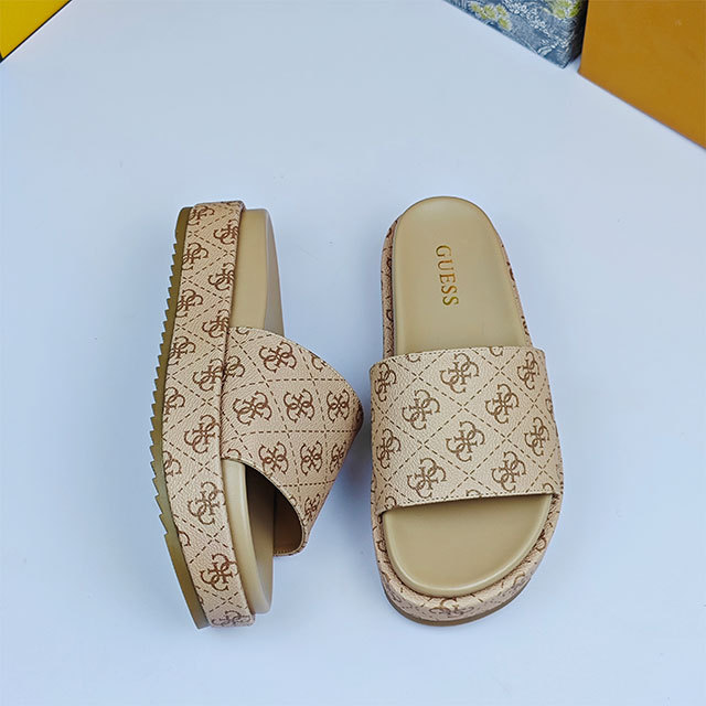 Luxury Fashion Printed Open Toe Platform Shoes