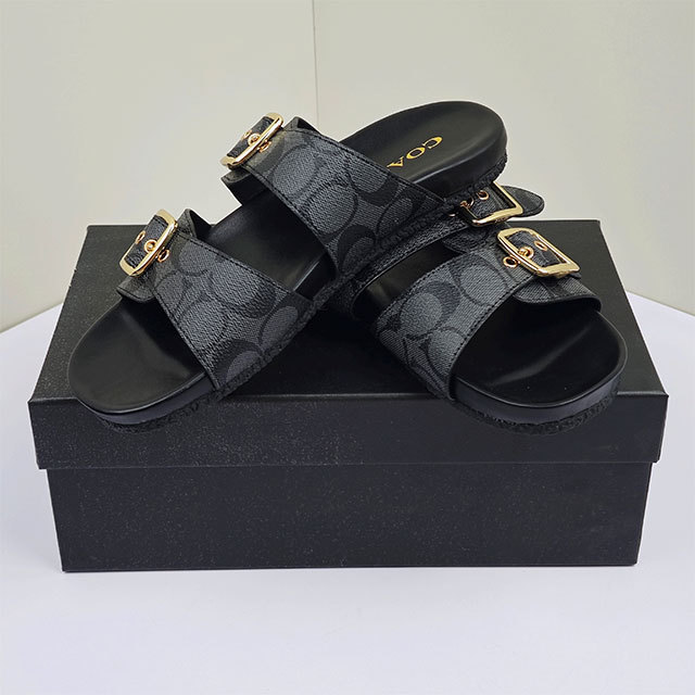 Beach Fashion Adjustable Straps Flat Slides