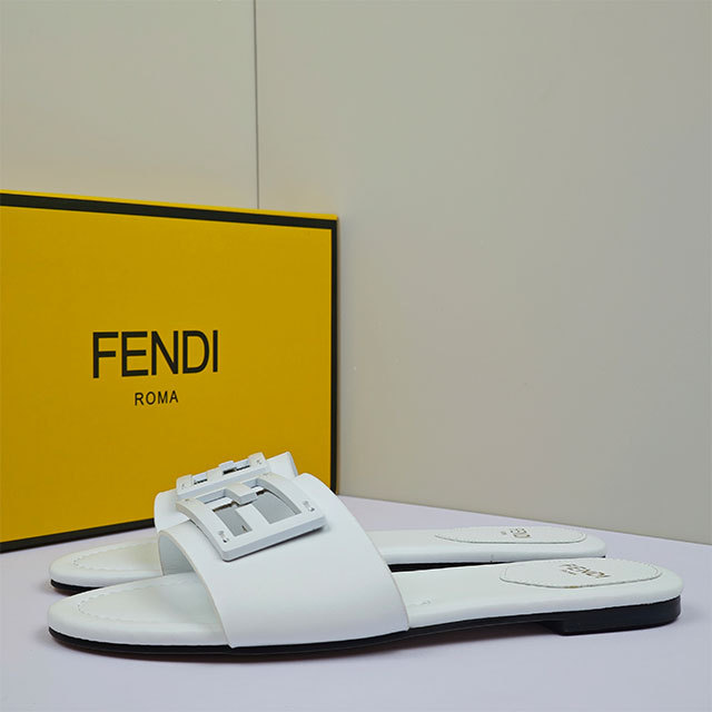 Hollow Out Luxury Design Flat Slides Shoes