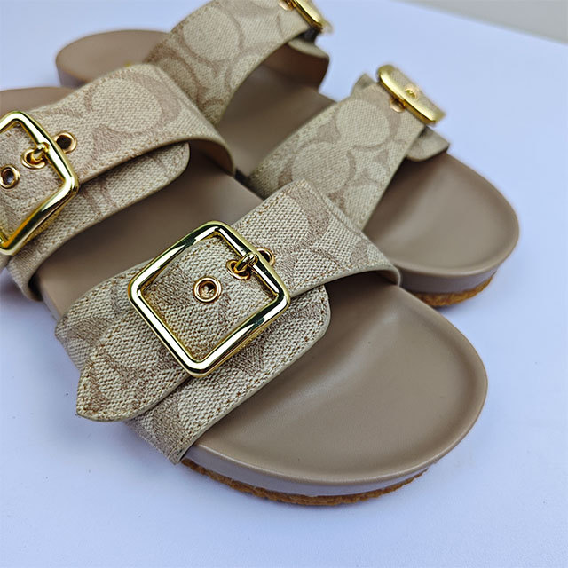 Beach Fashion Adjustable Straps Flat Slides