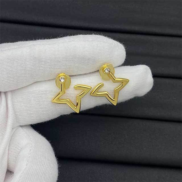 Rhinestone Decor Luxury Earrings(including the box )