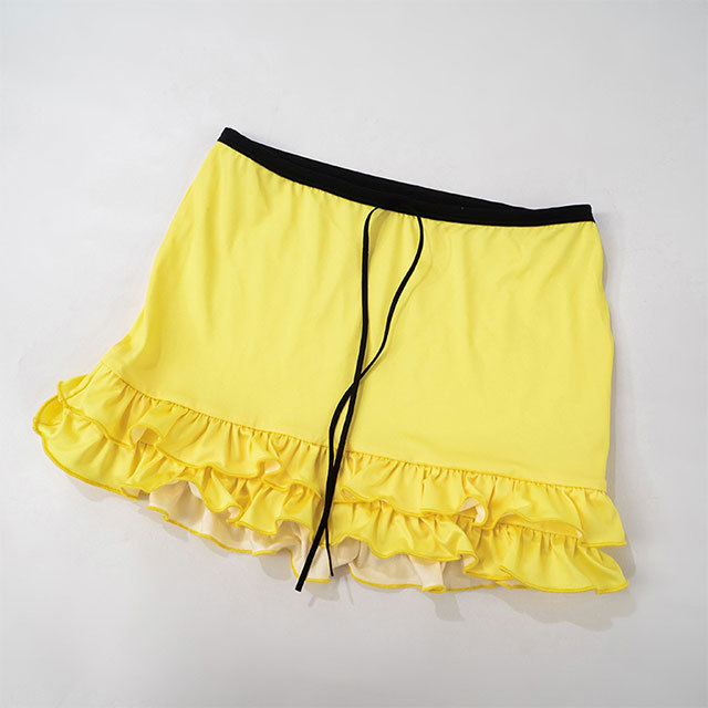 Tube Top Ruffled Mini Skirt Set
