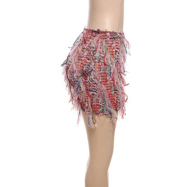 Street Fashion Tassel Skirt