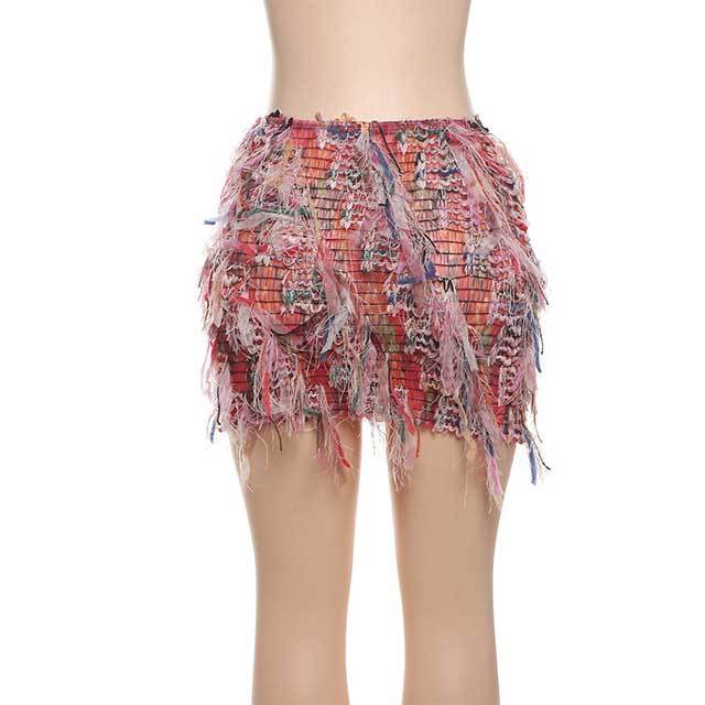 Street Fashion Tassel Skirt