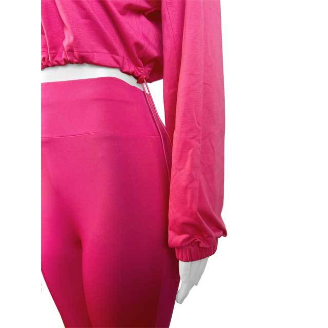 Zipper Top Skinny Jogging Pants Set