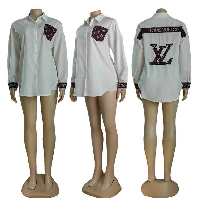 Embroidery Long Sleeve Casual Shirt