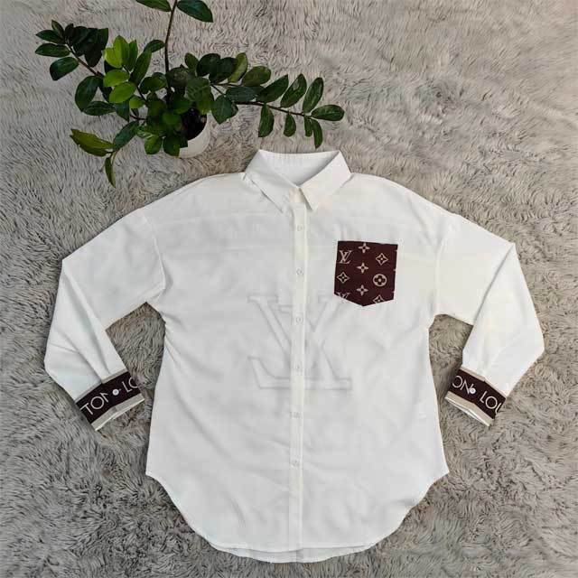 Embroidery Long Sleeve Casual Shirt