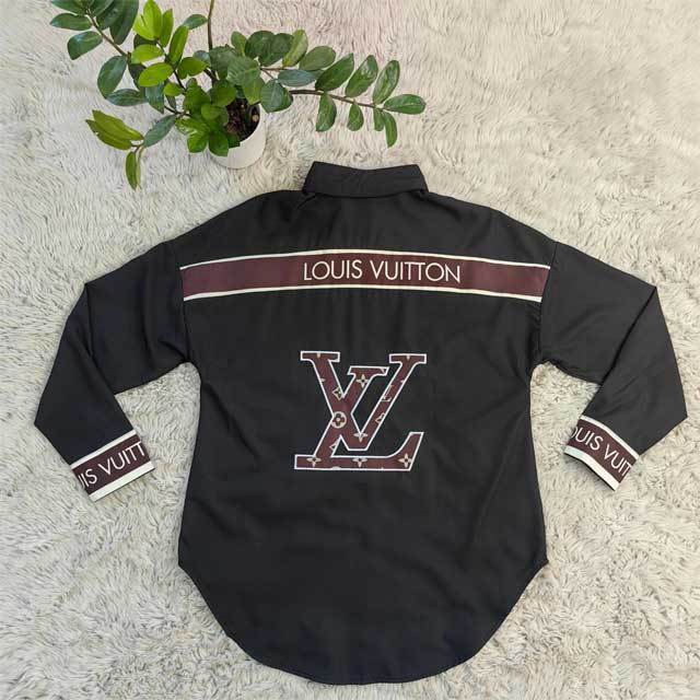 Embroidery Long Sleeve Casual Shirt