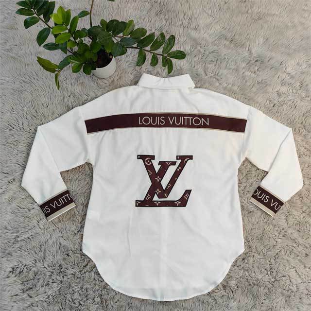 Embroidery Long Sleeve Casual Shirt