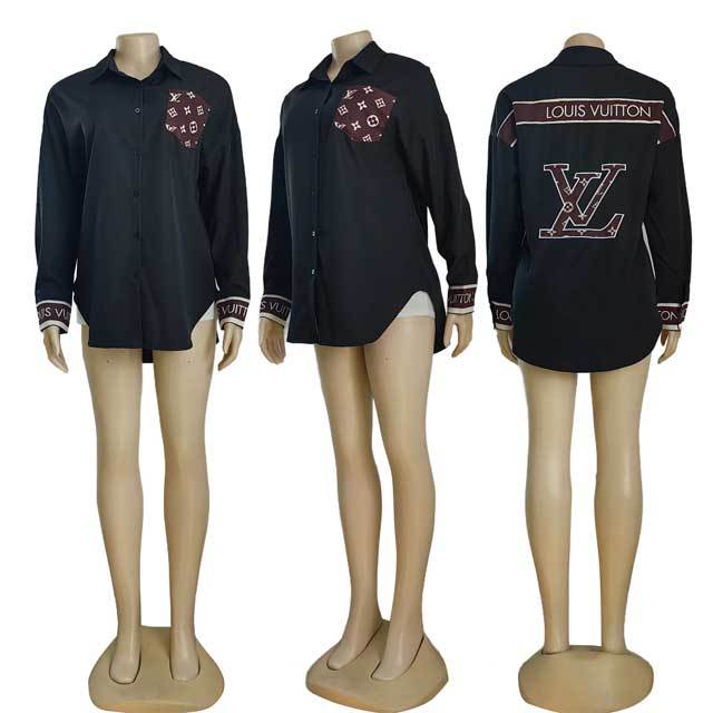 Embroidery Long Sleeve Casual Shirt