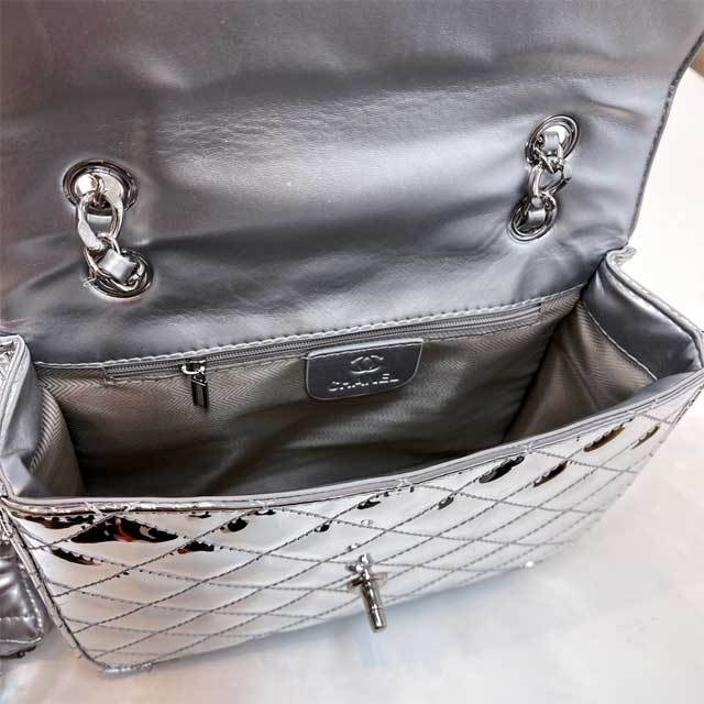 Metal Logo Leather Fashion Messenger Bag