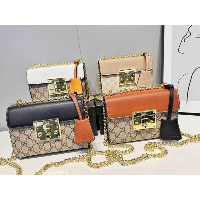 Chained Leather Fashion Messenger Bag