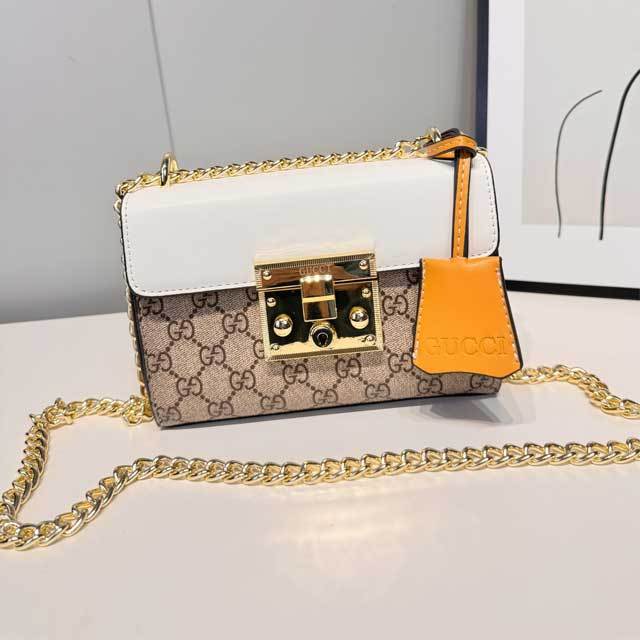 Chained Leather Fashion Messenger Bag
