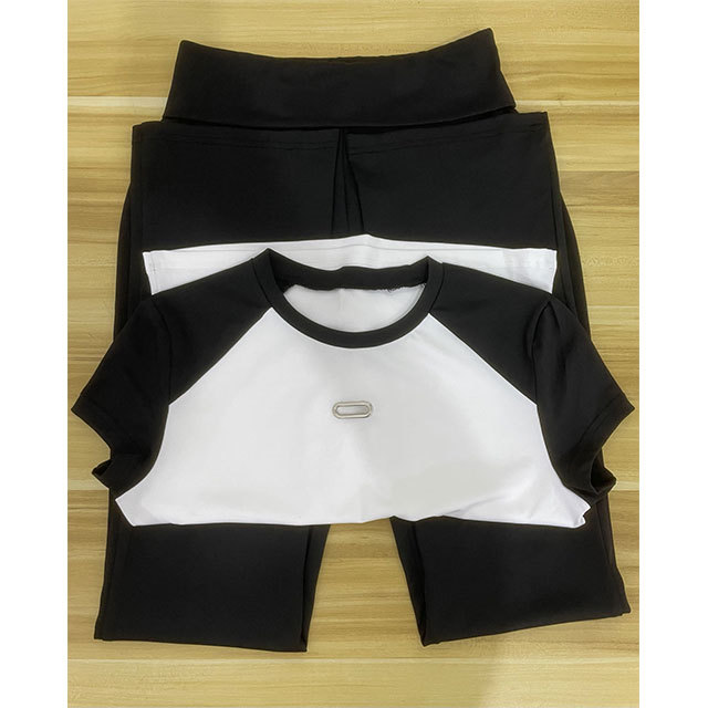 Color Block Yoga Pant Set