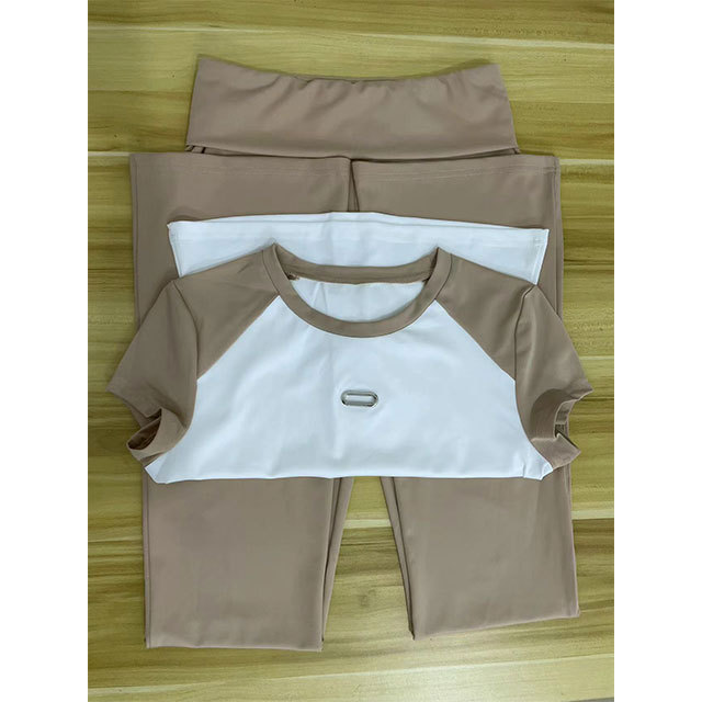 Color Block Yoga Pant Set