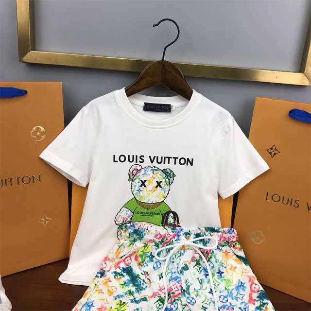 Colorful Print Children Two Piece Set(no trouser string)